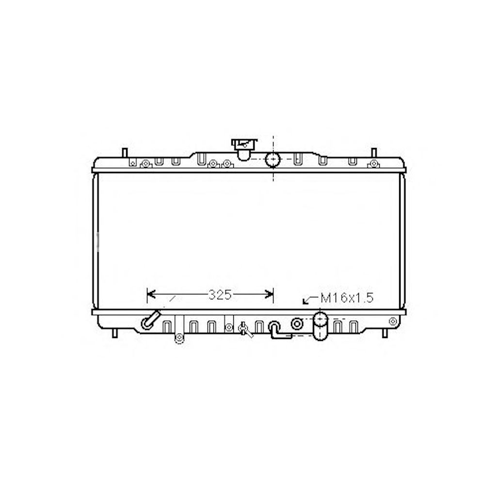 Radiator racire Honda Prelude, 1987-1992, Motorizare 2.0 78/80/84/99/101/103/110 Kw Benzina, cutie Automata, tip Denso, diametru intrare/iesire 32/32mm, dimensiune 668x324x26mm, Cu lipire fagure prin brazare, Aftermarket