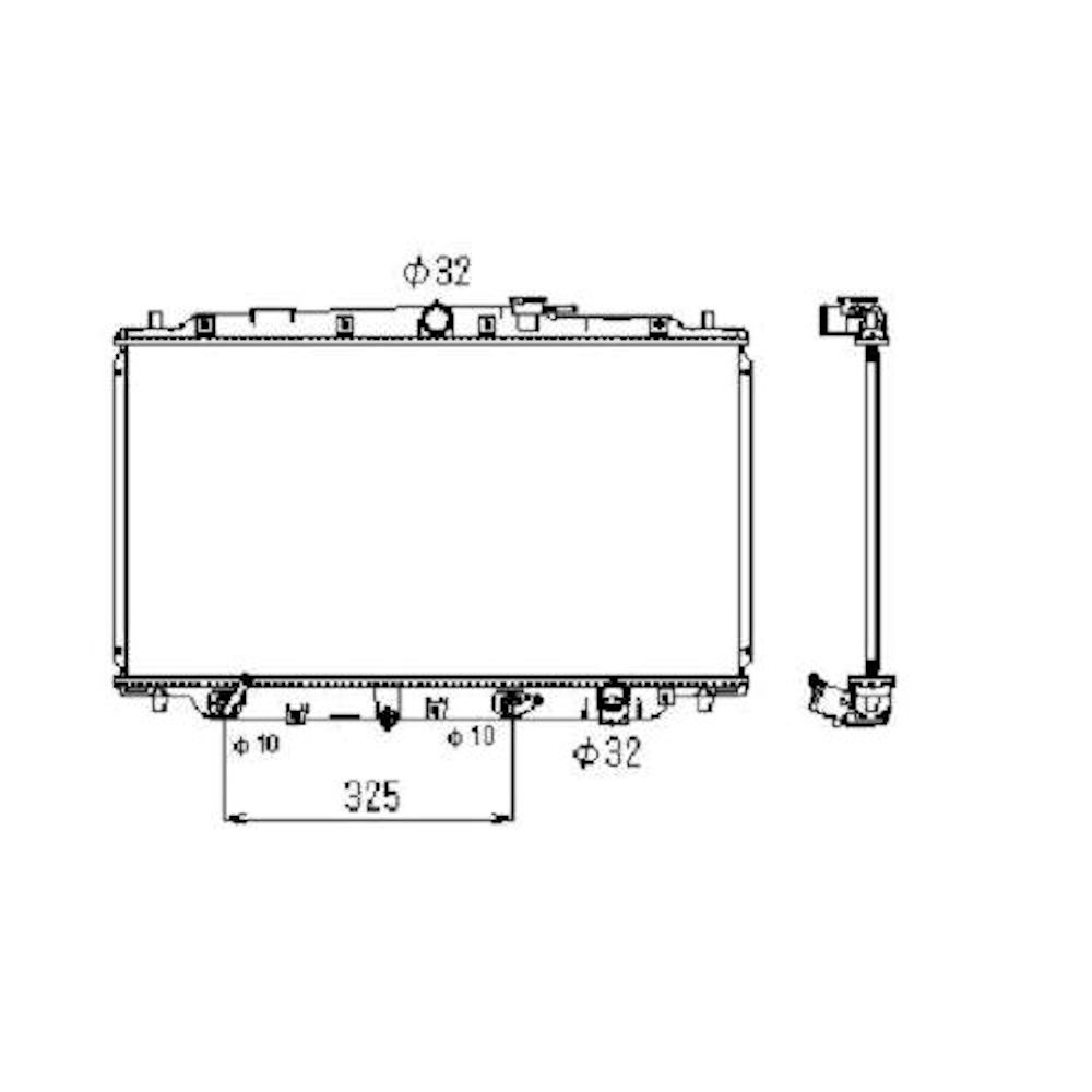 Radiator racire Honda Prelude, 02.1992-01.1997, Motorizare 2, 3 118kw Benzina, cutie Automata, tip Denso, diametru intrare/iesire 32/32mm, dimensiune 698x375x16mm, Cu lipire fagure prin brazare, Aftermarket Radiator racire Honda Prelude, 02.1992-01.1997, Motorizare 2, 3 118kw Benzina, cutie Automata, tip Denso, diametru intrare/iesire 32/32mm, dimensiune 698x375x16mm, Cu lipire fagure prin brazare, Aftermarket