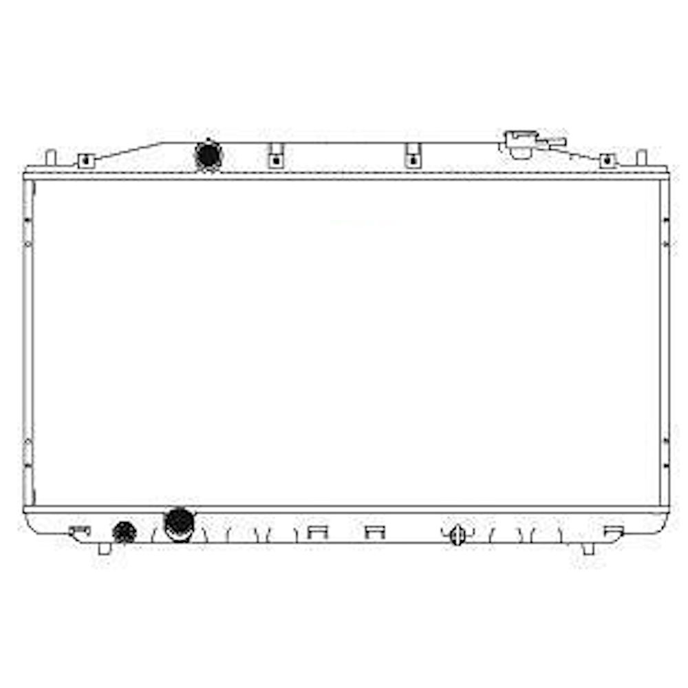 Radiator racire Honda Accord (Cu2) Type-S, 06.2008- (Motor 2, 4 148kw); Honda Accord (Cu2), 06.2008- (Motor 2, 0 115kw ) Benzina, tip climatizare Cu/fara AC, cutie Manuala, dimensiune 768x400x16mm, Cu lipire fagure prin brazare, Aftermarket