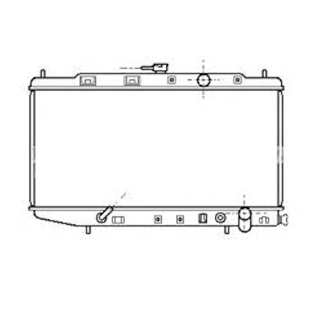 Radiator racire Honda Integra, 12.1989-07.1993, Motorizare 1, 5 63kw; 1, 6 77/88kw Benzina, tip climatizare Automat, dimensiune 668x325x26mm, Cu lipire fagure prin brazare