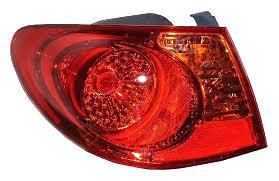 Stop spate lampa Hyundai Elantra (Hd), 10.06-08.10, spate, omologare ECE , fara suport bec, exterior, semnalizare portocalie, 92401-2H000; 92401-2H010, Stanga