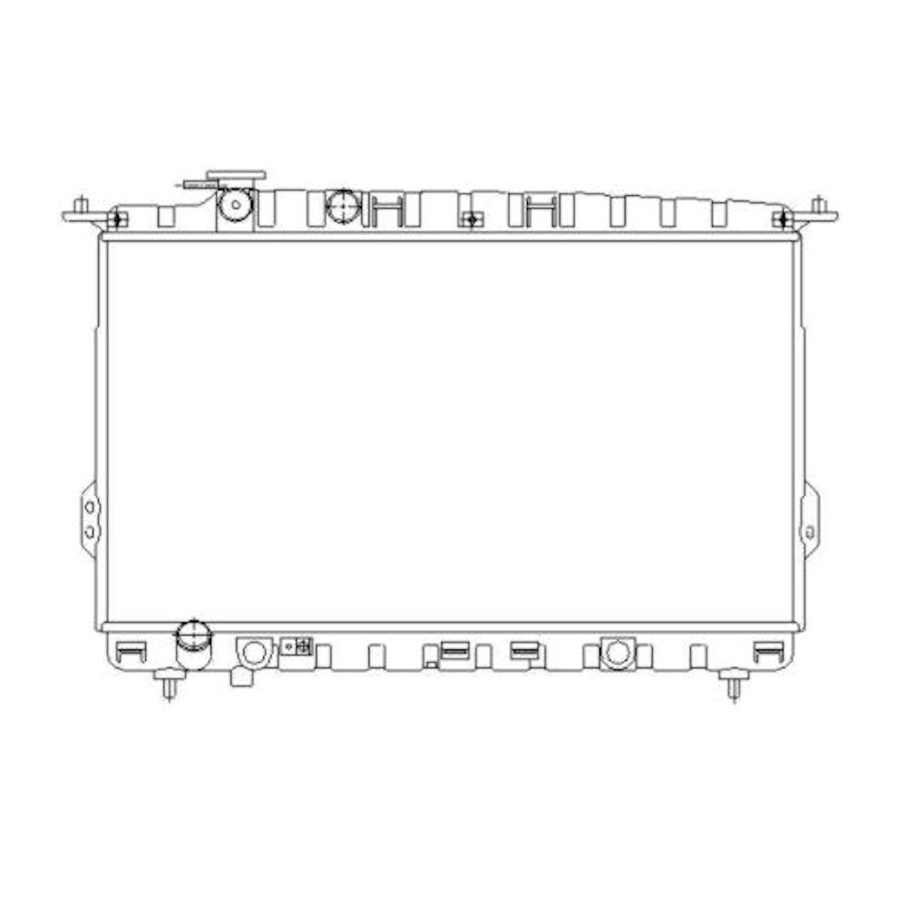 Radiator racire Kia Magentis, 2001-2005 ( 2,5 V6 124kw ; 2,0 100kw) Benzina, Manual, Cu/fara AC, 715x400x18, Cu lipire fagure prin brazare Aftermarket