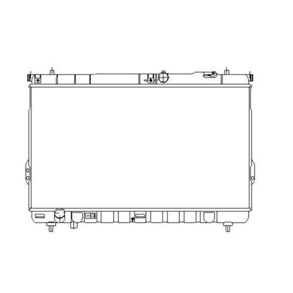 Radiator racire Hyundai Santa Fe (Cm), 03.2001-03.2003, Motorizare 2.0 Crdi 83kw Diesel, tip climatizare cu AC, cutie Manuala, dimensiune 725x403x18mm, Cu lipire fagure prin brazare, Original