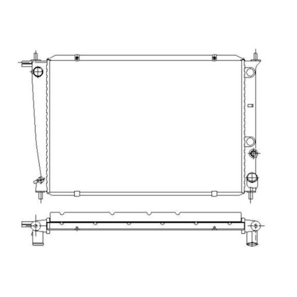 Radiator racire Hyundai H-100, 1997-2000, Hyundai H1/Starex/Satellite/H-200, 08.1997-07.2003, Motorizare 2, 5 Td 57/59kw Diesel, tip climatizare Cu/fara AC, cutie Manuala, dimensiune 650x445x26mm, Cu lipire fagure prin brazare, Aftermarket