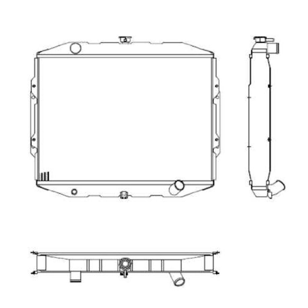 Radiator racire Hyundai Galloper, 11.1997-06.2003, Motorizare 2, 5 D 73kw Diesel, tip climatizare Cu/fara AC, cutie Manuala, dimensiune 602x425x26mm, Cu lipire fagure prin brazare, Original