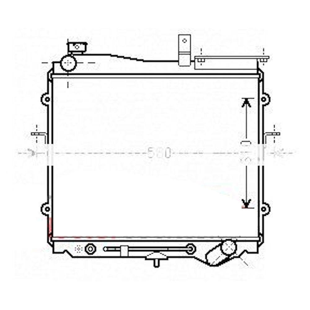 Radiator racire Kia Sportage (K00), 05.1999-05.2001, Motorizare 2.0 Td 61kw Diesel, tip climatizare Cu/fara AC, cutie automata, dimensiune 520x450x42mm, Cu lipire fagure prin brazare, Original