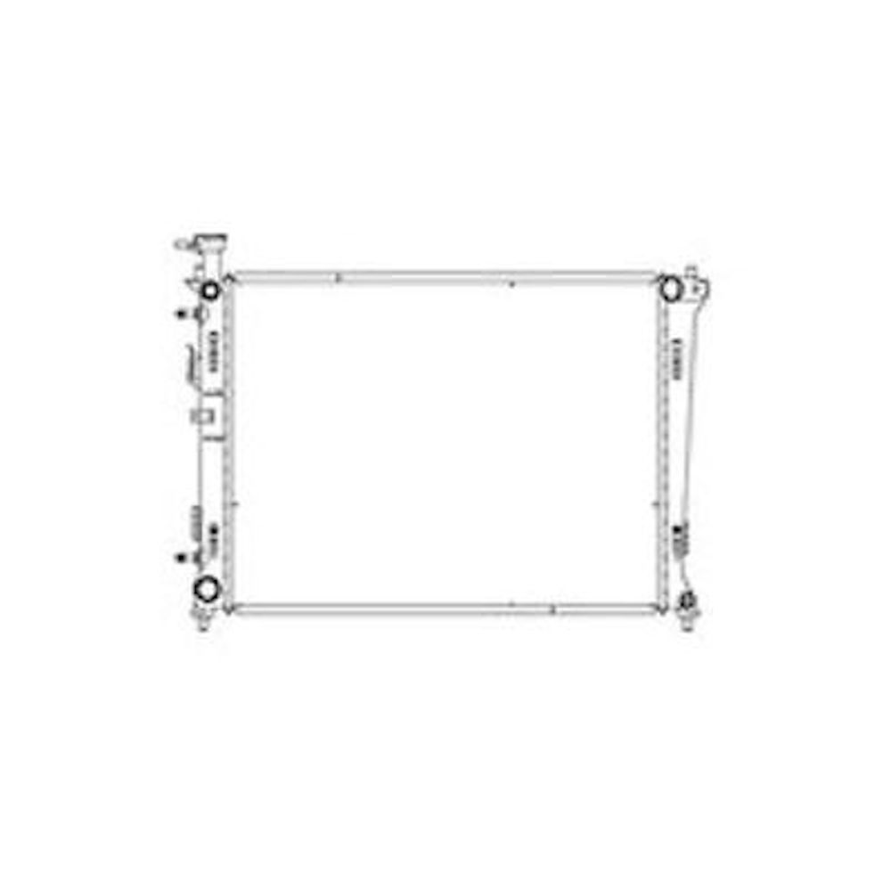 Radiator racire Kia Forte (Hd) 01.2010-2013, Motorizare 1, 6 93kw; 2, 0 115kw Benzina, tip climatizare Cu/fara AC, cutie automata, dimensiune 600x428x16mm, Cu lipire fagure prin brazare, Aftermarket