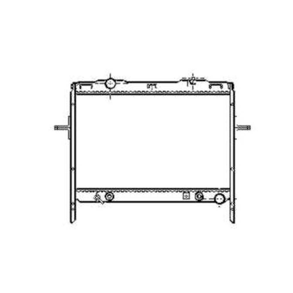 Radiator racire Kia Sorento (Jc), 07.2002-04.2004, Motorizare 3, 5 V6 143kw, 3, 3 V6 173kw; 2, 5 Crdi 103kw Diesel/Benzina, tip climatizare Cu/fara AC, cutie automata, dimensiune 636x467x26mm, Cu lipire fagure prin brazare, Aftermarket