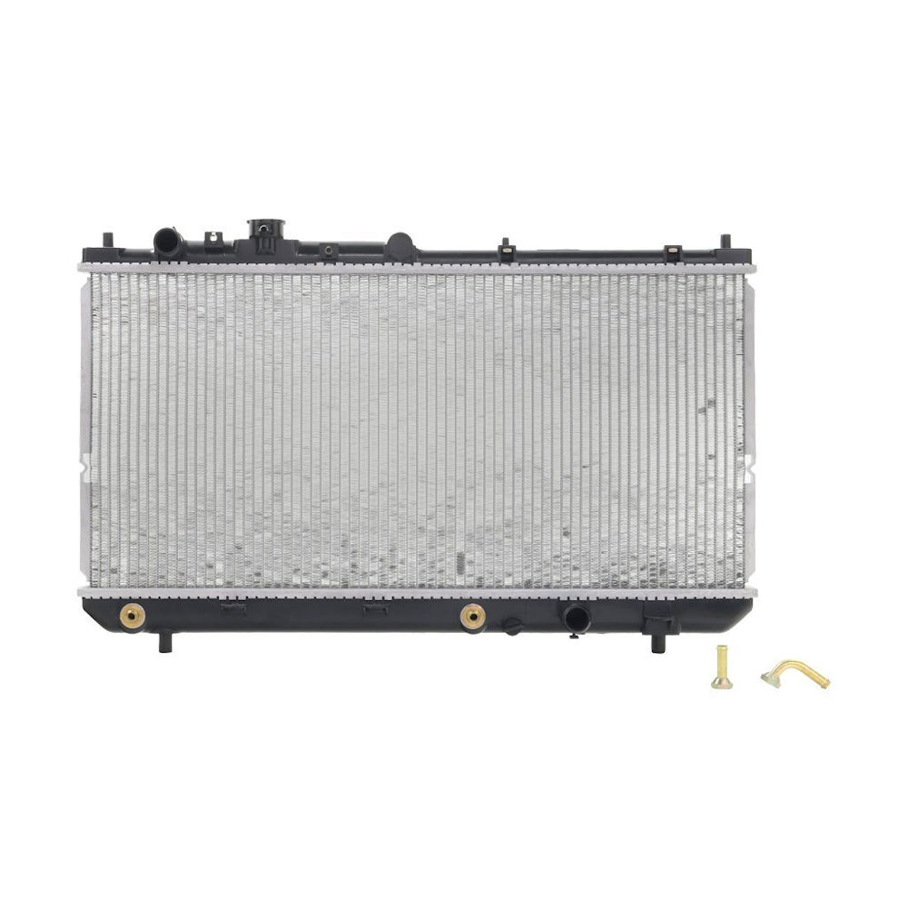 Radiator racire Mazda 323 (Bj), 05.1998-09.2000, Motorizare 1, 5 65kw; 1, 8 84kw Benzina, tip climatizare Cu/fara AC, cutie automata, diametru intrare/iesire 28/28mm, tip Calsonic, dimensiune 678x325x16mm, Cu lipire fagure prin brazare, Aftermarket