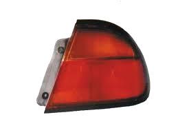 Stop spate lampa Mazda 323 (Bj), 07.1998-01.02 Sedan, spate, omologare ECE, fara suport bec, rosu-alb, BJ1V51180B; BJ1V-51-180B; BJ1W-51-160B; BJ1W-51-180B; BM8V51160; BM8V-51-160, Stanga