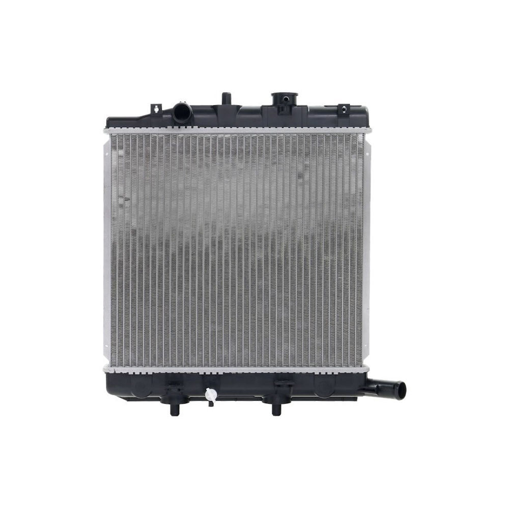 Radiator racire Mazda Demio (Dw), 06.1998-2003, Motorizare 1, 3 46/53kw, 1, 5 55kw Benzina, tip climatizare Cu/fara AC, cutie Manuala, diametru intrare/iesire 28/28mm, tip Denso, dimensiune 378x350x25mm, Cu lipire fagure prin brazare, Aftermarket