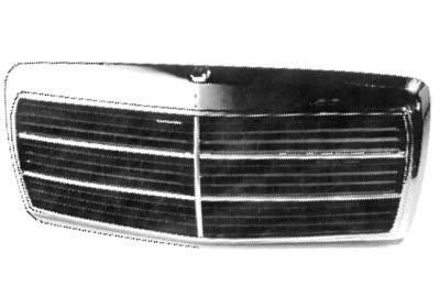 Grila radiator Mercedes 190 (W201), 10.1982-08.1993, crom/negru, 2018800785, 500105-0