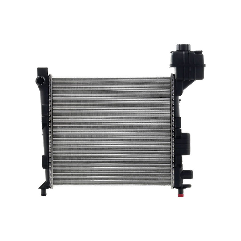 Radiator racire Mercedes Clasa A (W168), 06.1997-06.1999 Model A140 (1, 4 60kw); A160 (1, 6 75kw); Benzina, tip climatizare fara AC, cutie Manuala, dimensiune 400x375x27mm, Cu lipire fagure mecanica, Original (BEHR)