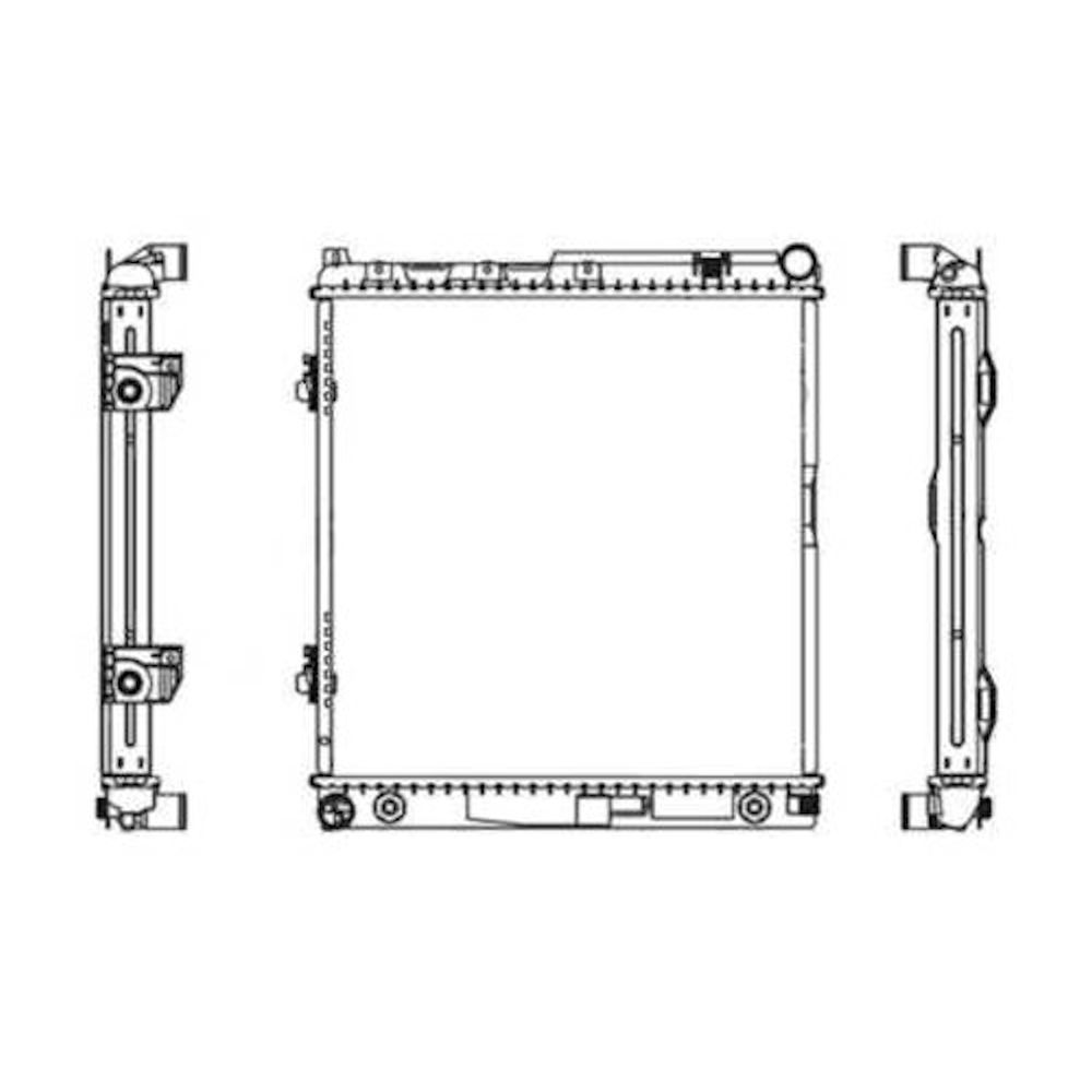 Radiator racire Mercedes W124/Clasa E, 1984-1996 Motorizare 2, 0 (200/200e); 2, 3 (230e);, tip climatizare cu AC, cutie Manuala, dimensiune 492x482x32mm, Aftermarket