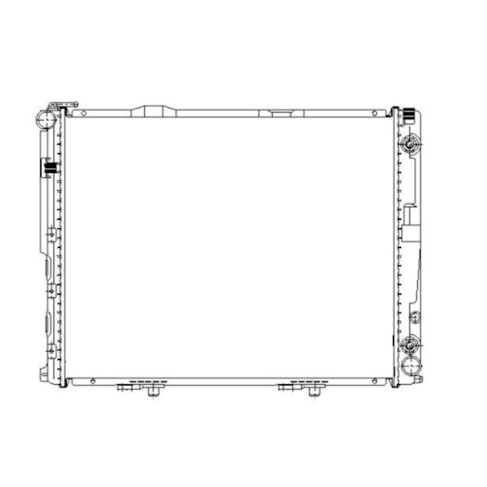Radiator racire Mercedes W124/Clasa E, 1984-1996 Model E300 Diesel (3, 0 D 100kw) Diesel, tip climatizare cu AC, cutie Automata, , dimensiune 610x485x42mm, Cu lipire fagure prin brazare, Aftermarket