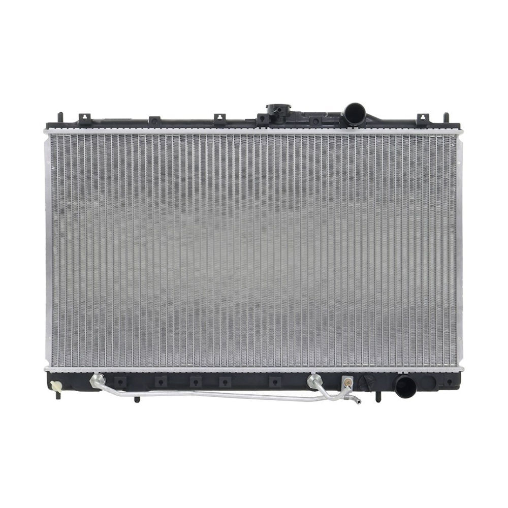 Radiator racire Mitsubishi Colt 01.1992-05.1996 (Motor 1, 8 103kw); Lancer, 01.1992-04.1996 Motor 1, 8 103kw/ 1, 6 83kw Benzina, tip climatizare Cu/fara AC, cutie automata, tip Denso, diametru intrare/iesire 35/35mm, dimensiune 660x375x24mm, Cu lipire fag