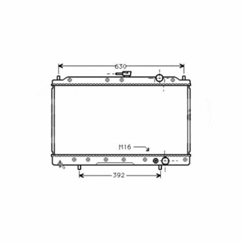 Radiator racire Mitsubishi Galant (E30), 02.1988-01.1993 Motor 1, 8 Td 55kw Diesel, tip climatizare Cu/fara AC, cutie Manuala, dimensiune 665x375x27mm, Cu lipire fagure prin brazare, Aftermarket