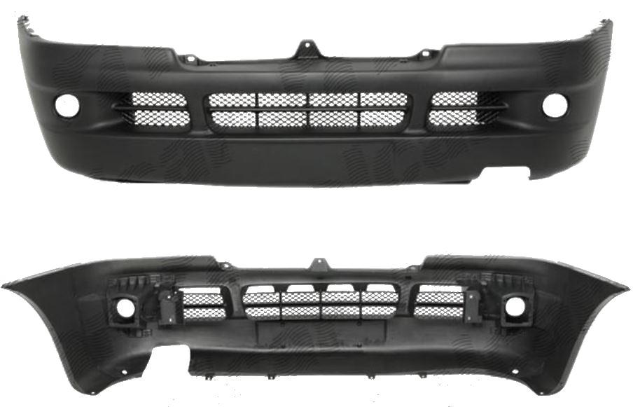 Bara fata Peugeot Boxer, Citroen Jumper, Fiat Ducato (230), 2002-08.2006, negru, cu locas pentru proiectoare, 71737141 , 5704072q