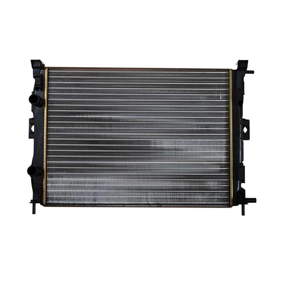 Radiator racire Renault Megane Ii (M), 2002-2008 Motor 1, 4 72kw/1, 6 77kw Cv Manuala Cu Ac, Renault Scenic Ii (Jm), 2003-2009 1, 4 70kw/1, 6 83kw Cv Manuala Cu/Fara Ac Benzina, tip climatizare, dimensiune 590x453x23mm, Cu lipire fagure mecanica, DEUS