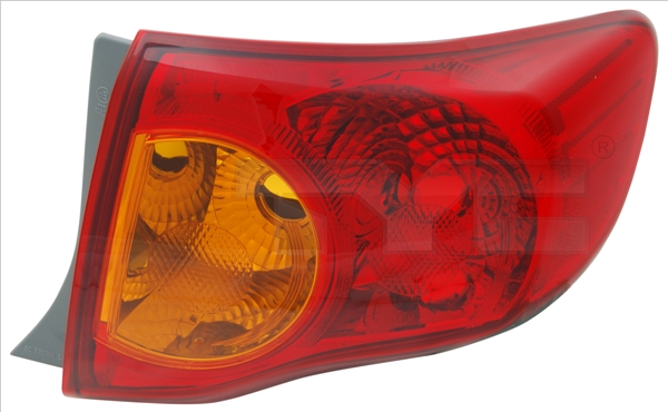 Stop spate lampa Toyota Corolla (E14/E15), 03.07-06.10, spate,omologare ECE, fara suport bec, exterior, 81551-02300; 81551-02410; 81551-12A10, Dreapta
