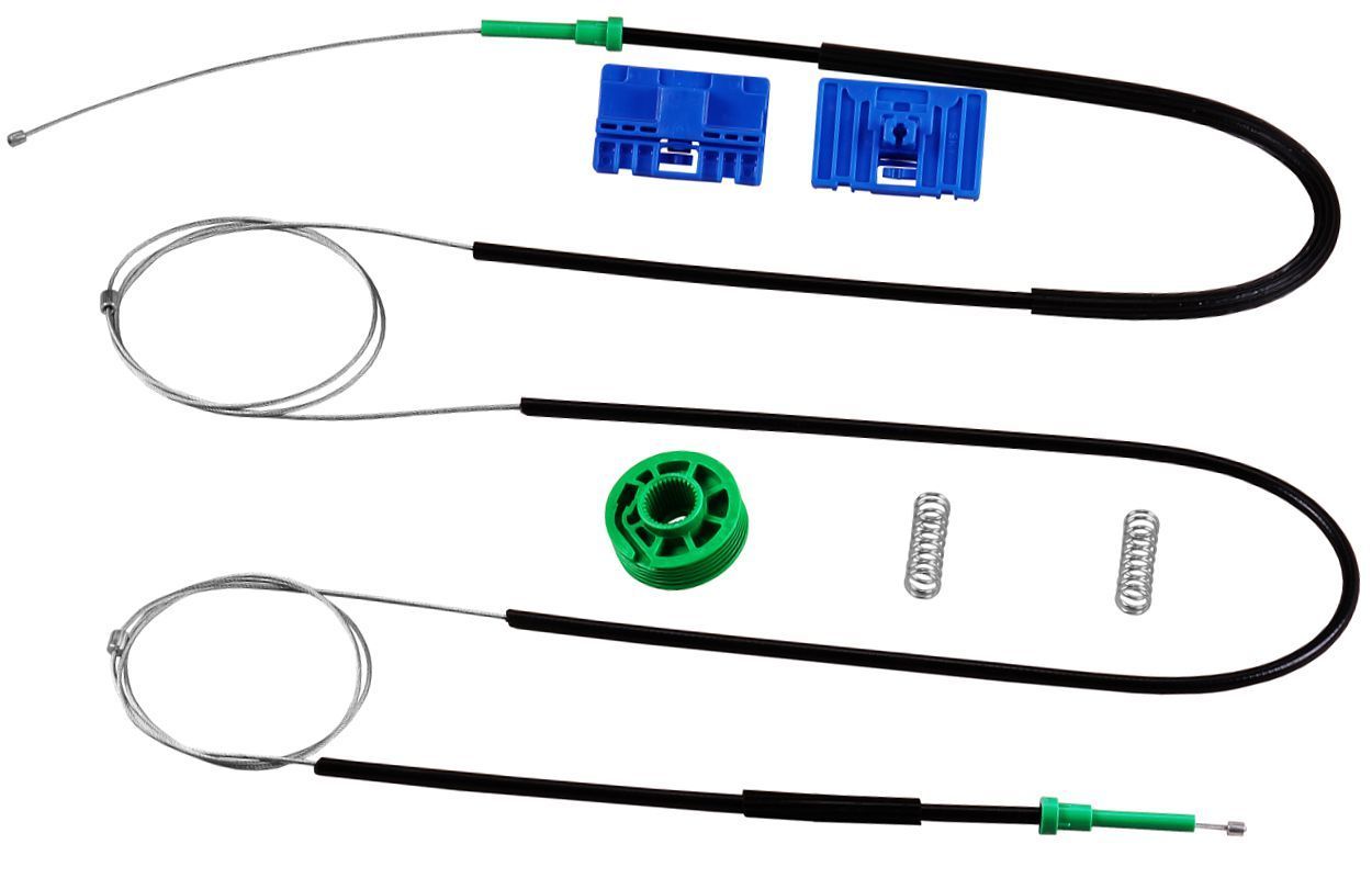 Kit reparatie macara geam fata Audi A6 (C5) 1997-2005 electrica stanga (cablu role si suport geam) Kit reparatie macara geam fata Audi A6 (C5) 1997-2005 electrica stanga (cablu role si suport geam)