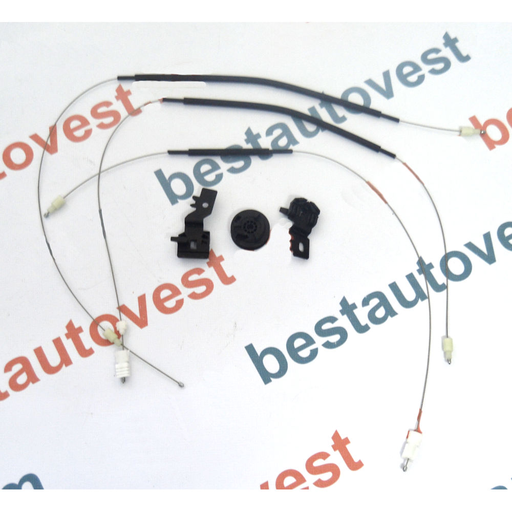 Kit reparatie macara geam fata Nissan Primera (P12) 10.2001-12.2007 electrica fata dreapta (cablu role si suport geam)