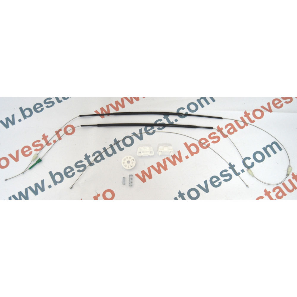 Kit reparatie macara geam fata Ford Focus 1 1998-2004 electrica fata dreapta (cablu role si suport geam)
