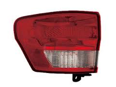Stop spate lampa Jeep Grand Cherokee (Wk2), 07.10-07.13, spate,omologare SAE, cu suport bec, tip USA, exterior, 55079421AD; 55079421AF, Stanga
