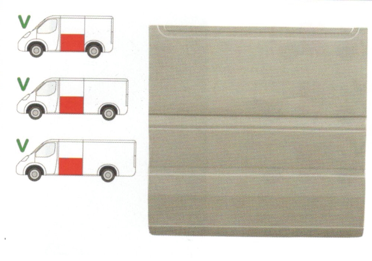 Panou reparatie lateral Mercedes Sprinter 1996-2007, VW LT II 05.96-12.2005 , Partea Stanga, Lateral, lungine 1190 mm, inaltime 1150 mm,