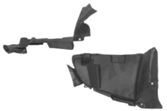 Carenaj roata Subaru Impreza (Gc/Gf), 10.1992-01.1997, partea Dreapta, punte Fata partea din Fata, 59110FA140, 7210FP3T polietilena, doar modelul TURBO