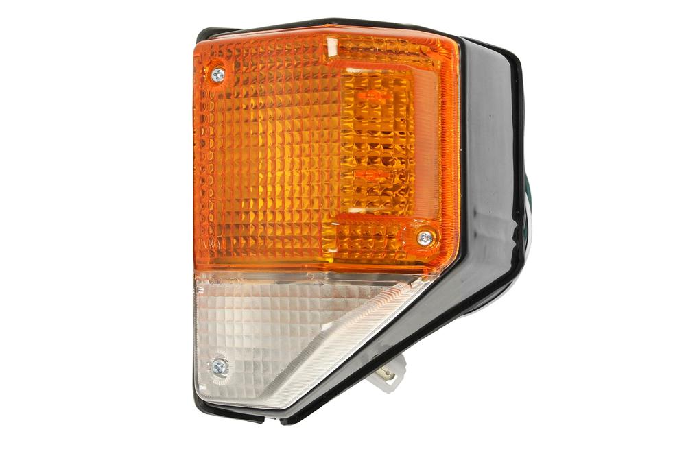 Lampa semnalizare fata cu lumina parcare Toyota Land Cruiser (Fj40/Fj75/Fj62/Fj60), 01.1974-12.1991, Parte fata, are suport bec, 81520-69225, partea Stanga
