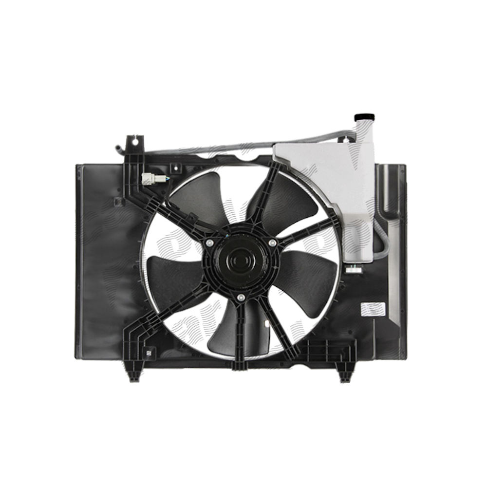 GMV radiator electroventilator Nissan Tiida, 09.2007-, Motorizare 1,5 80kw; 1,6 81kw; 1,8 93/94kw Benzina, tip climatizare , dimensiune mm, Aftermarket