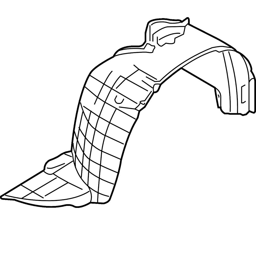 Carenaj roata Nissan Cube (Z11), 11.2008-, Fata, Stanga, 63843-1FU0A, 27U1FL1T, din polietilena