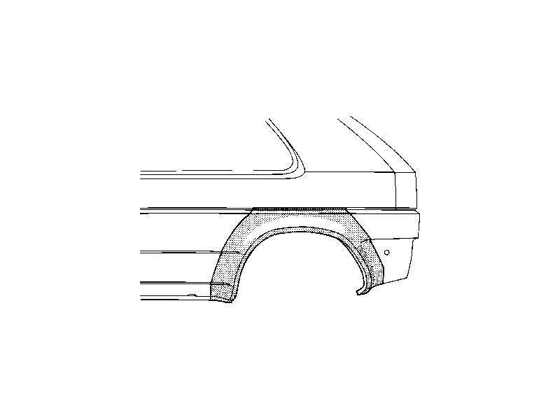 Segment reparatie aripa spate Ford Fiesta 1989-1995 Partea Stanga, Spate, 3 usi, fiesta