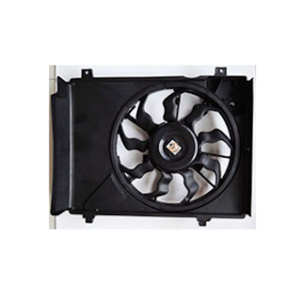 GMV radiator electroventilator Hyundai I10 (Pa), 2007-2013, Motorizare 1,1 49kw; 1,2 57/59kw Benzina, tip climatizare , dimensiune 345mm, cu 2 pini, fara rezistormm, Aftermarket