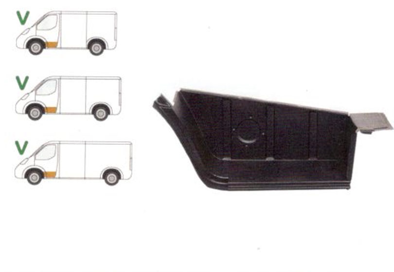 Treapta usa Mercedes 207-410 1977-1995 Model Scurt/Mijlociu/Lung , partea Fata Stanga,