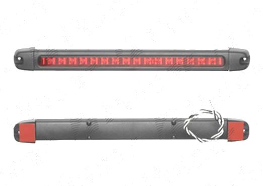 Lampa stop frana BestAutoVest suplimentara 12V 333x30x32mm cu leduri rosii, fixare cu banda adeziva , 1 buc.