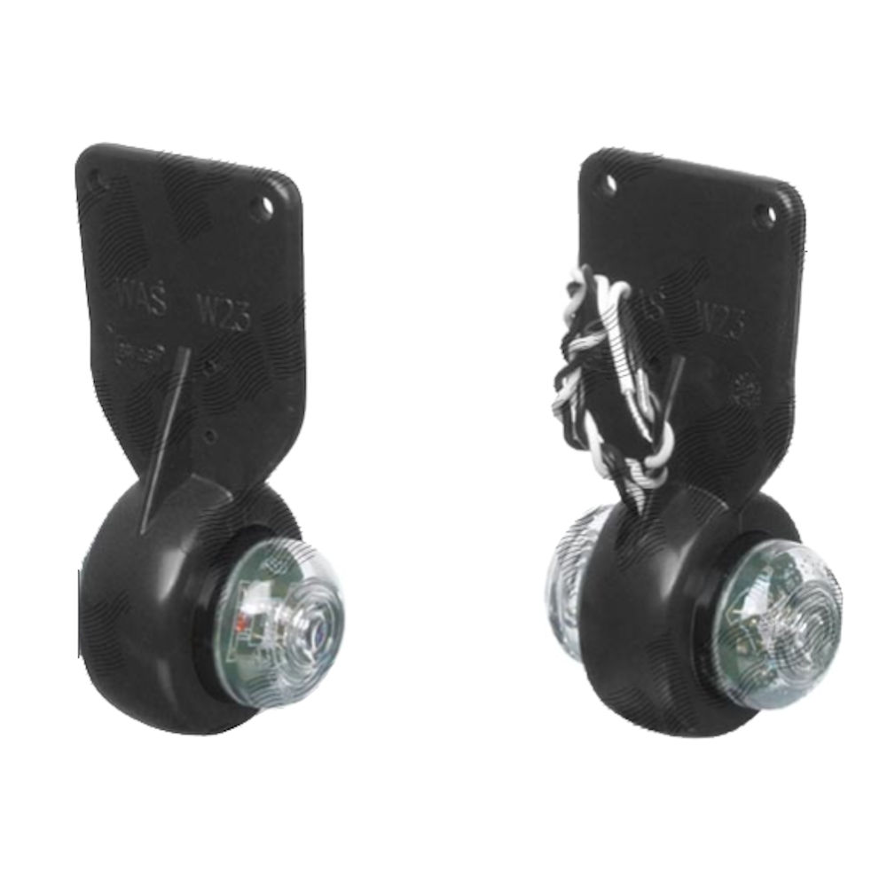 Lampa gabarit Universal, 24V, 44mm,alb-rosu,omologare ECE, cu LED,, Stanga , Dreapta