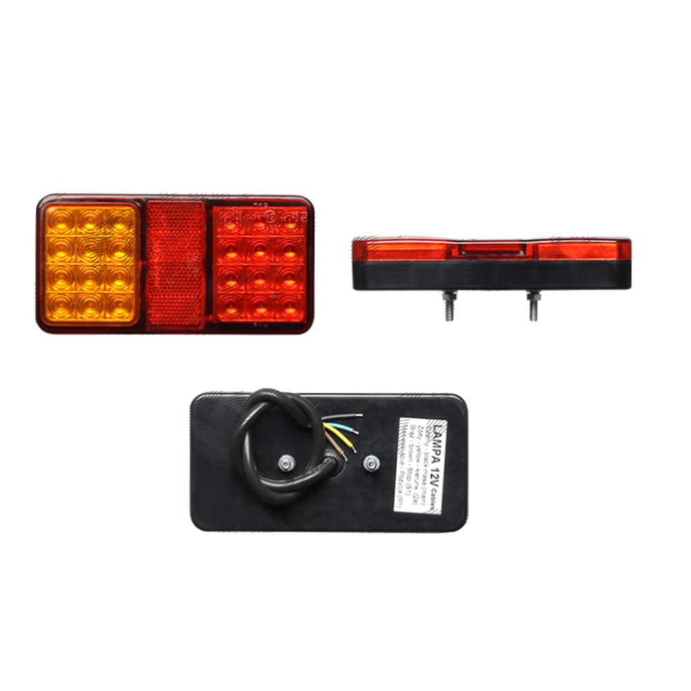 Lampa auto BestAutoVest pentru remorca partea Dreapta/ Stanga led 12V 149x74x26mm , rosu galben , 1 buc.