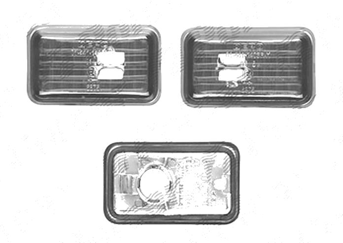 Lampa semnalizare laterala Audi 80 (B2), 08.1978-09.1986; 80 (B3), 10.1986-08.1991; 80 (B4), 09.1991-12.1996, fata, Stanga = Dreapta, fumuriu, transparent;