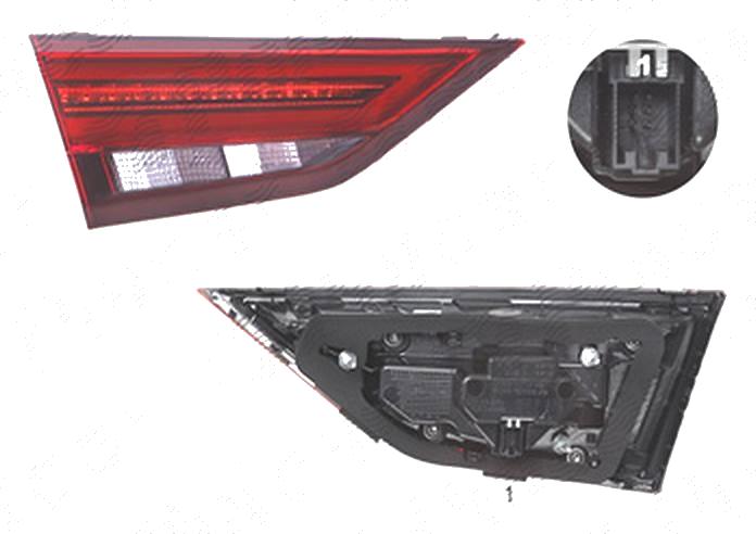 Stop spate lampa Audi A3 (8v), 05.2016-, spate, Stanga, semnalizare dinamica; partea interioara; LED, AL (Automotive Lighting)