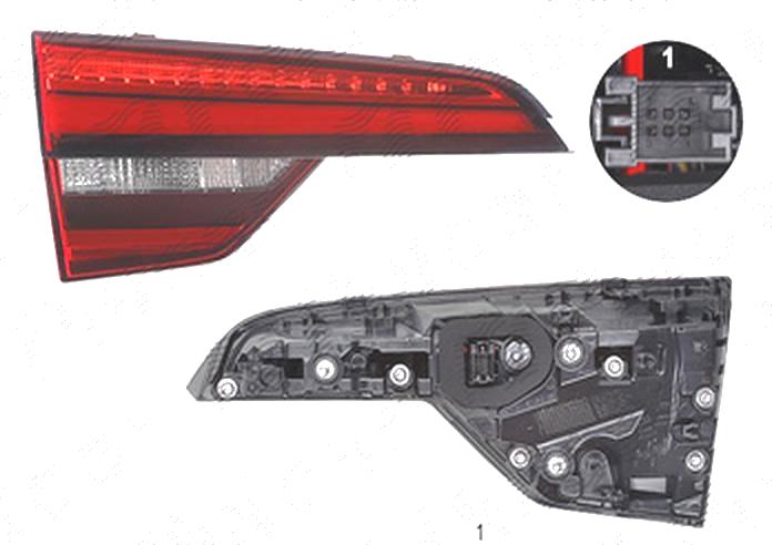 Stop spate lampa Audi A4/S4 (B9), 11.2015- Model Avant, spate, Stanga, partea interioara, AL (Automotive Lighting)