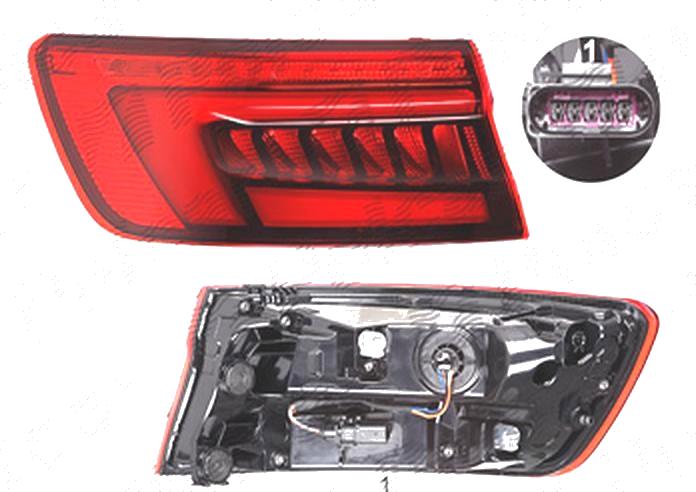 Stop spate lampa Audi A4/S4 (B9), 11.2015- Model Sedan, spate, Stanga, semnalizare dinamica; partea exterioara; LED, HELLA