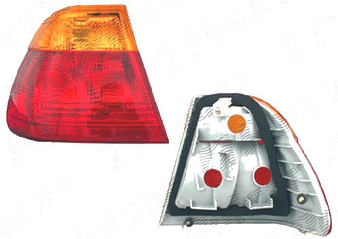 Stop spate lampa Bmw Seria 3 (E46), Sedan, 06.1998-09.2001, spate, Stanga, SEDAN, partea exterioara; P21/4W+P21W; rosu-galben; fara suport bec; omologare: ECE/SAE, TYC