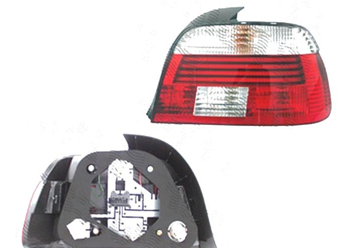 Stop spate lampa Bmw Seria 5 (E39), 09.2000-06.2004, spate, Dreapta, SEDAN, Tip= Hella; LED+P21W+PY21W; rosu-alb; fara suport bec; omologare: ECE, DEPO