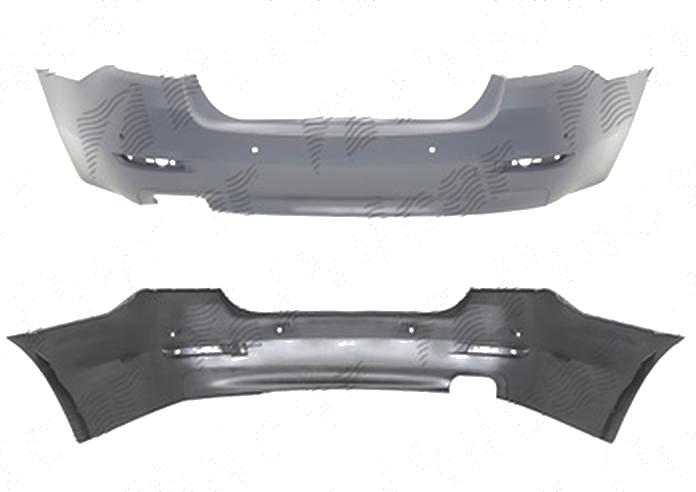 Bara spate Bmw Seria 5 (F10), 12.2009-, Luxury line, modern line, SEDAN, Luxury line, modern line, SEDAN: cu gauri pt. senzori parcare; grunduit