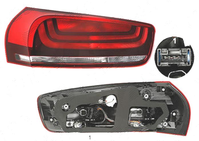 Stop spate lampa Citroen C4 Picasso, 09.2016-, spate, Stanga, PICASSO, P21W+W16W+W5W; cu suport becuri, HELLA