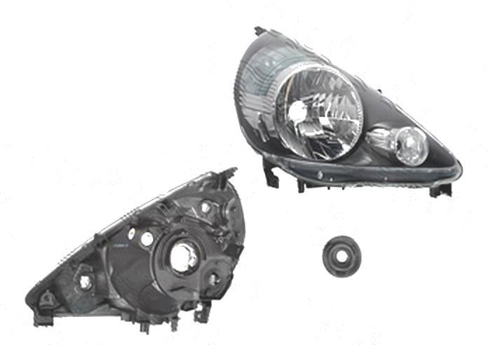 Far Honda Jazz/Fit (Gd), 2005-10.2008, fata, Dreapta, LS, H4+W5W+WY21W; electric; fara motoras, DEPO