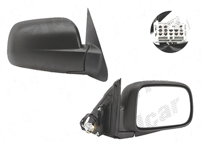Oglinda exterioara Honda Crv (Rd), 01.2002-10.2006, Dreapta, reglare electrica; carcasa neagra; incalzita; geam convex; pliere electrica; 7 pini, View Max