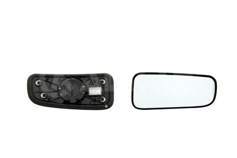 Geam oglinda exterioara cu suport fixare Hyundai H350, 09.2014-, Dreapta, incalzita; geam convex; cromat; inferior